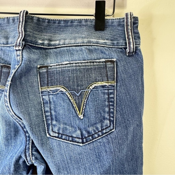 Diesel Bootcut Jeans Size 29 Medium Wash Distressed 100% Cotton - Picture 11 of 14